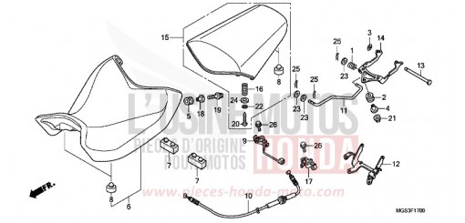 SIEGE NC700XAC de 2012